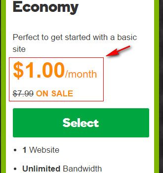 Godaddy $1/month Hosting Coupon Code and Review